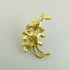 Gold Pearl Flower Brooch-BH9373