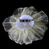 FR194103-Polyester Fabric Flower-Cream