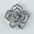 Rose Flower Silver Brooch-BH6123