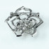 Rose Flower Silver Brooch-BH6123