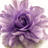 Large Lavender Fabric Flower Pin