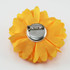 FR191014-Yellow Satin Flower Pin
