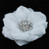 FR142345-Large White Flower with Center Brooch