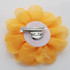 FR192090-Dark Yellow Organza Lace Flower