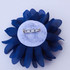 FR192053-Royal Blue Fabric Flower Pin