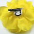 FR106502-Yellow Organza Flower Pin