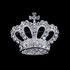 Silver Crown Brooch