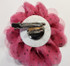 FR192076-Fuchsia Polka Dot Fabric Flower