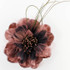 Feather flower brooch