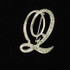 initial brooch Q