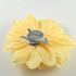 FR10042B-Yellow Fabric Flower Pin