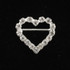 Heart Buckle in Crystal Rhinestone