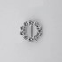 Tiny Round Crystal Buckle with Center Bar