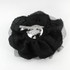 FR117201-Black Fabric Flower Pin