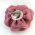 FR117201-Rose Pink Fabric Flower Pin