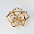 Rose Flower Gold Brooch-BH6123