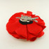 FR193064-Red color Chiffon Fabric Flower