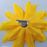 FR101125SP-Yellow Satin Fabric Flower Pin