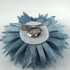 FR991205-Blue Fabric Flower Pin
