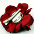 FR113117- Decorative Flower Pin in Burgundy