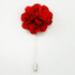 MP3039-Red Lapel Pin Flower