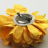FR191003-Yellow gold Satin Flower Pin