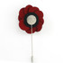 MP6337-Burgundy Flower Lapel Pin