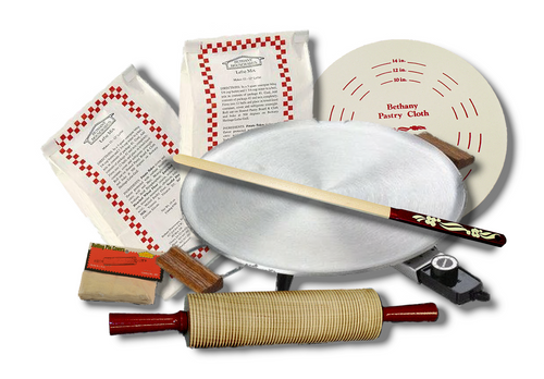 Lefse Starter Kit with Lefse Mixes - Aluminum Grill