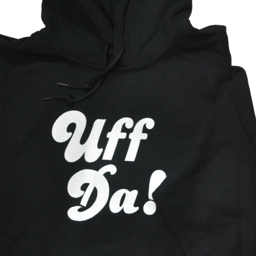 Black -Sweatshirt - "Uff Da!" (Adult)