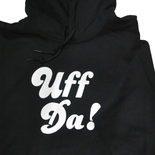 Black -Sweatshirt - "Uff Da!" (Adult)