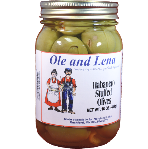 Pickled Habanero Stuffed Olives