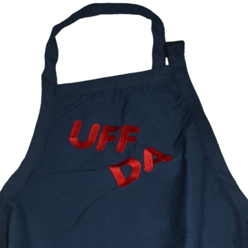 Apron - Back Tie Style "Uff Da" (Navy)