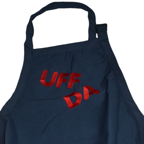 Apron - Back Tie Style "Uff Da" (Navy)
