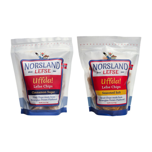 Uffda Chips 6 oz. Two-Pack - Crunchy Lefse Chips