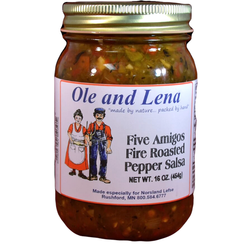 Salsa - Five Amigos Fire Roasted Pepper (Very Hot)