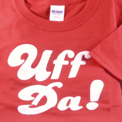 Red - T-Shirt "Uff Da!" (Adult)