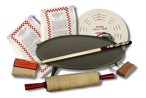 Lefse Starter Kit with Lefse Mixes - Teflon Grill