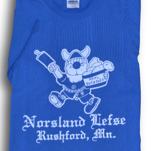 T-Shirt - "Norsland Lefse" Blue (Adult)