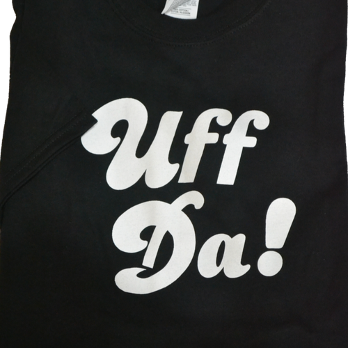 Black - T-Shirt - "Uff Da!" (Adult)