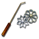 Rosette Iron set