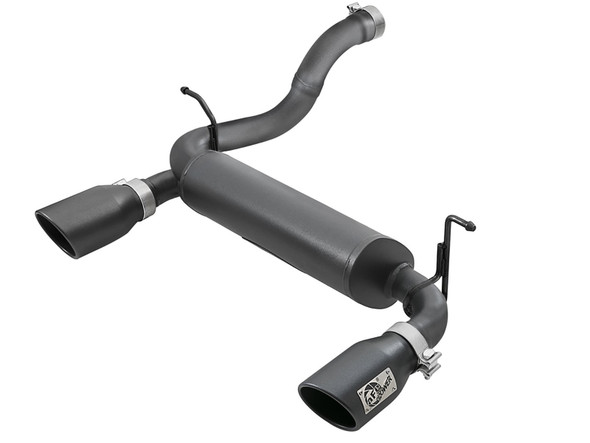 AFE POWER Axle Back SS 2-1/2in Black Tip