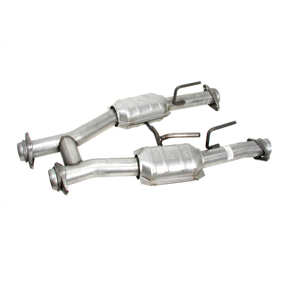 BBK PERFORMANCE High Flow Mid-Pipes w/ Cats - 79-93 Mustang