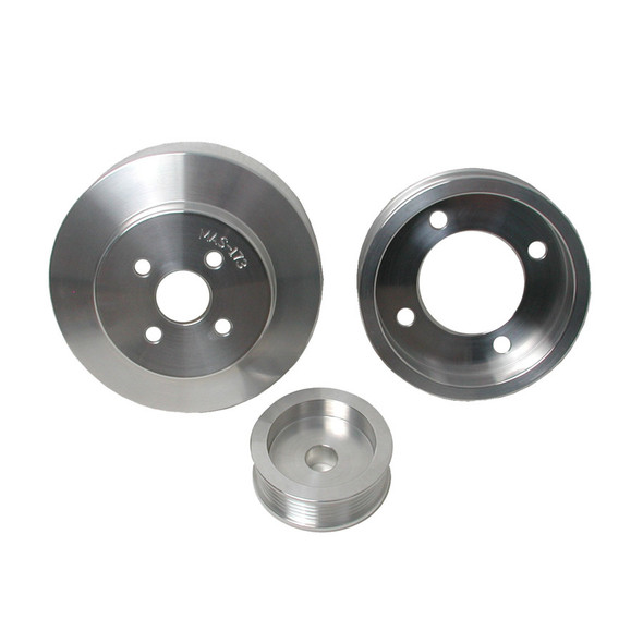 BBK PERFORMANCE 3pc. Aluminum Pulley Kit - 94-95 Mustang 5.0L