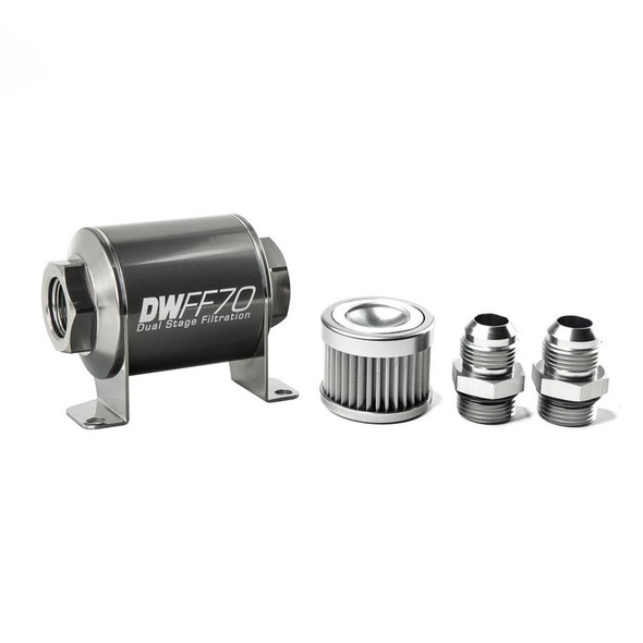 DEATSCHWERKS In-line Fuel Filter Kit 10an 10-Micron