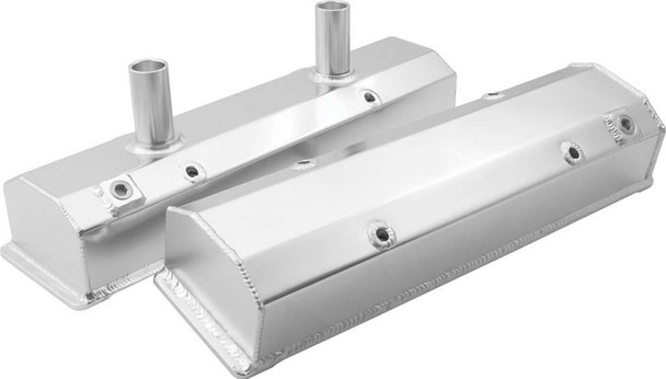 ALLSTAR PERFORMANCE Valve Covers SBC Fab Aluminum w/Tubes