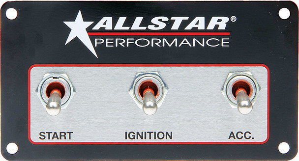 ALLSTAR PERFORMANCE Weatherproof Switch Panel Three Switches