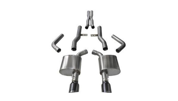CORSA PERFORMANCE Exhaust Cat-Back - 2.76 in Dual Rear Exit