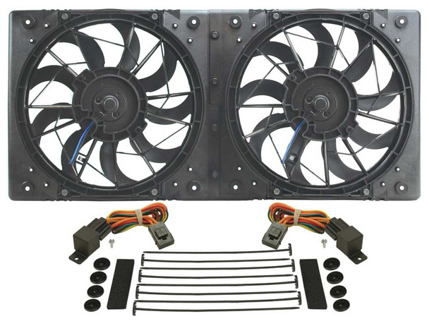 DERALE 10in Dual High Output RAD Fans Puller