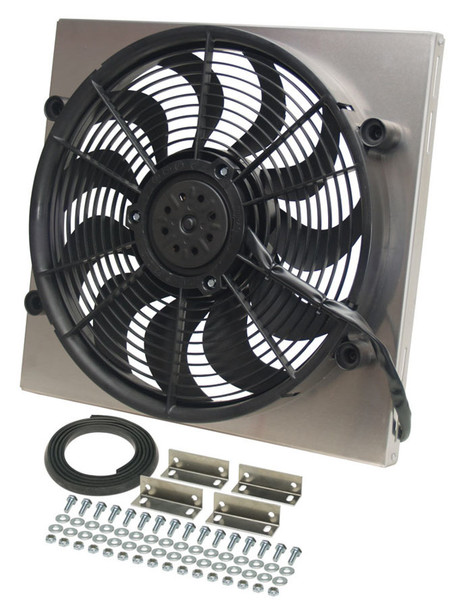 DERALE RAD Fan with Aluminum Shroud Assembly