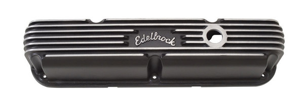 EDELBROCK SBM Classic Finned V/C's - Black